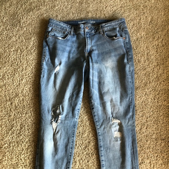 Old Navy Denim - OLD NAVY ROCKSTAR RIPPED WOMEN'S JEANS